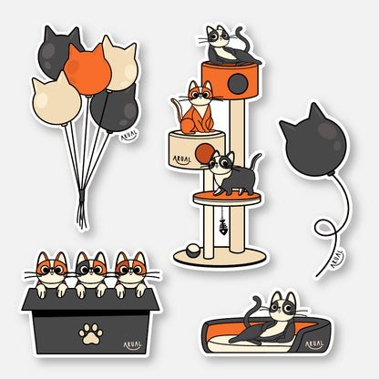 Pack Stickers Cats